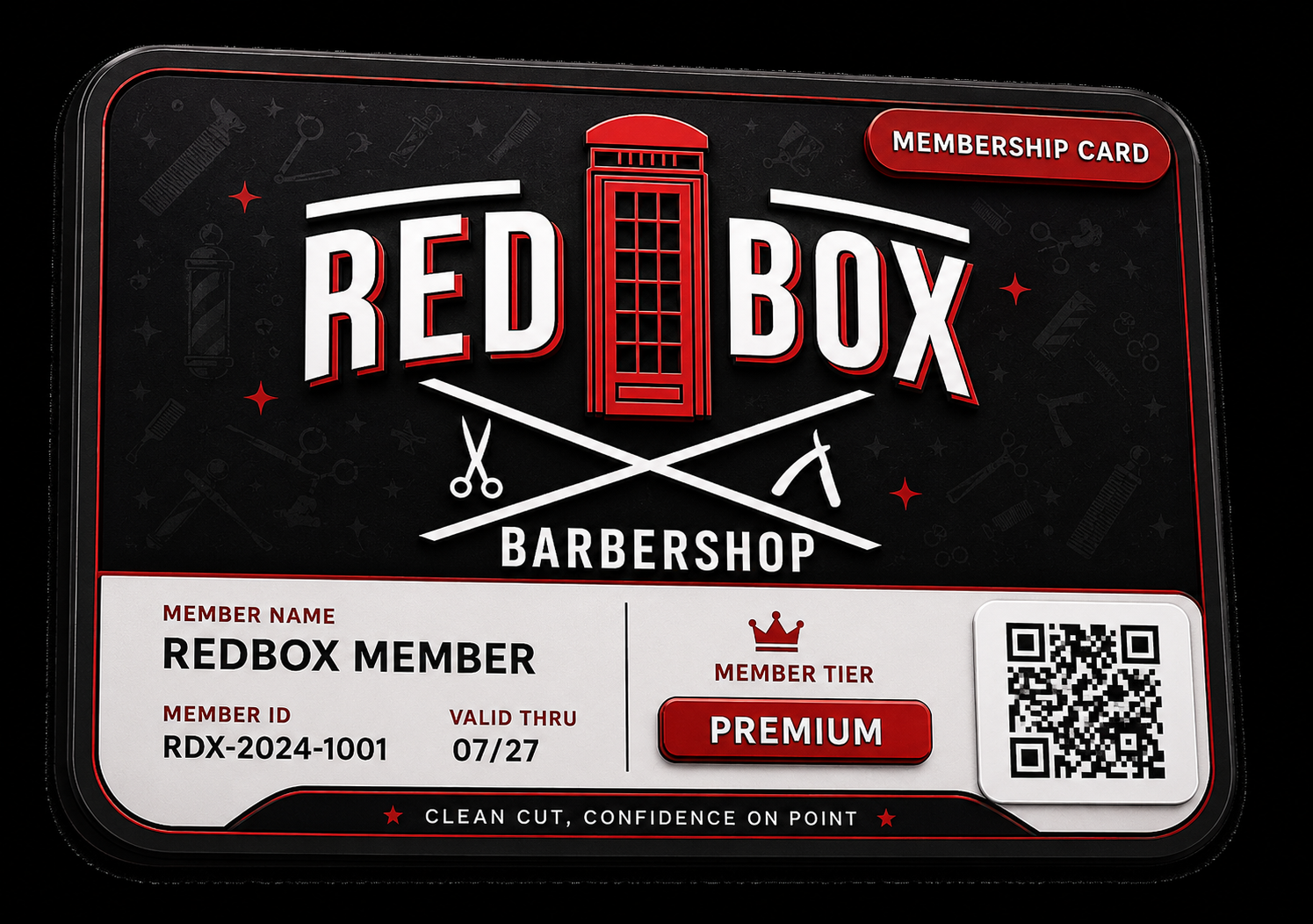 Kartu membership Redbox Barbershop